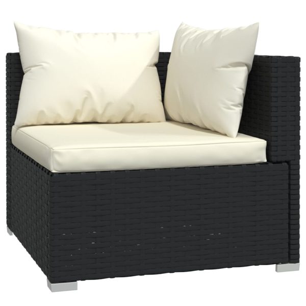 5-Delige Loungeset Met Kussens Poly Rattan - Afbeelding 3