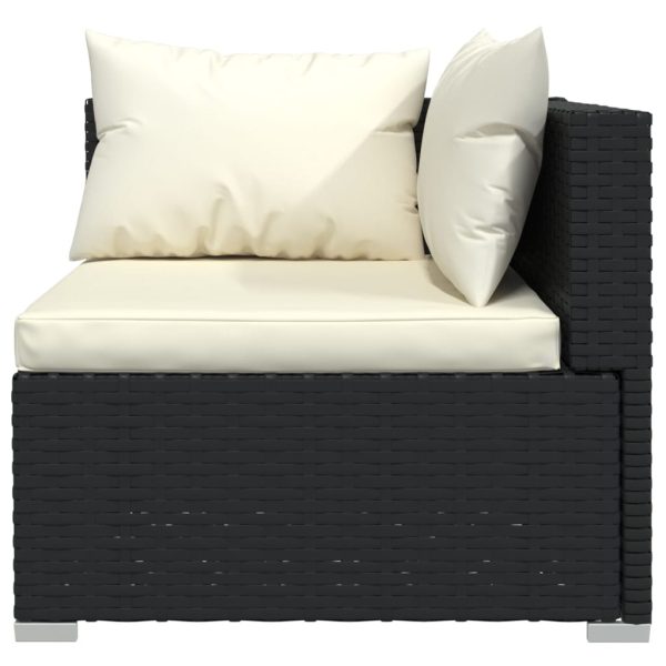 5-Delige Loungeset Met Kussens Poly Rattan - Afbeelding 4