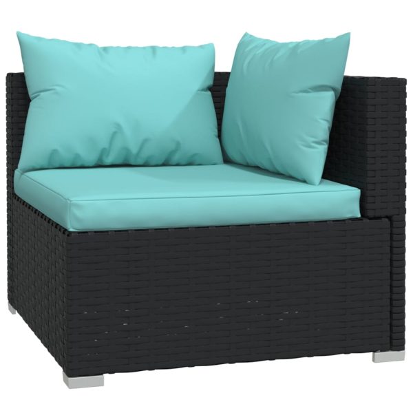 5-Delige Loungeset Met Kussens Poly Rattan - Afbeelding 4