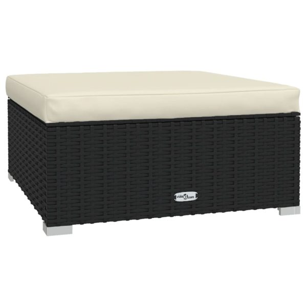 5-Delige Loungeset Met Kussens Poly Rattan - Afbeelding 5