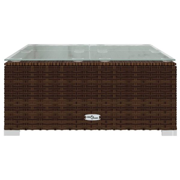 7-Delige Loungeset Met Kussens Poly Rattan - Afbeelding 9