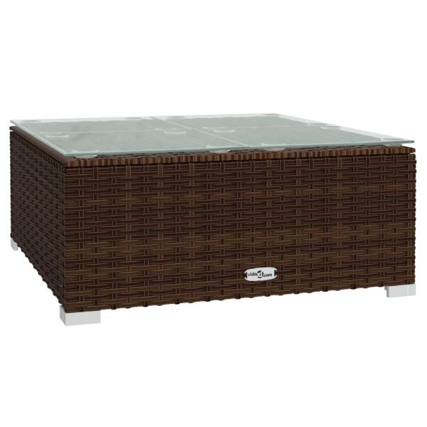 7-Delige Loungeset Met Kussens Poly Rattan - Afbeelding 10