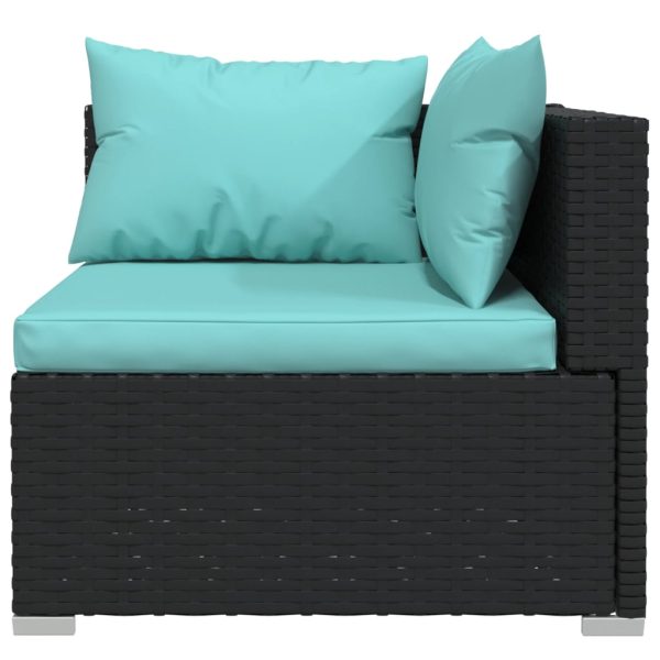 7-Delige Loungeset Met Kussens Poly Rattan - Afbeelding 3