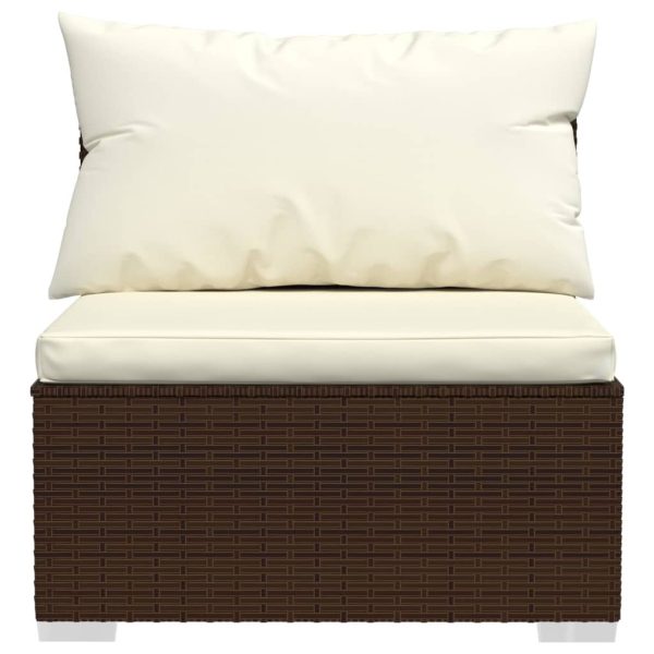 8-Delige Loungeset Met Kussens Poly Rattan - Afbeelding 6