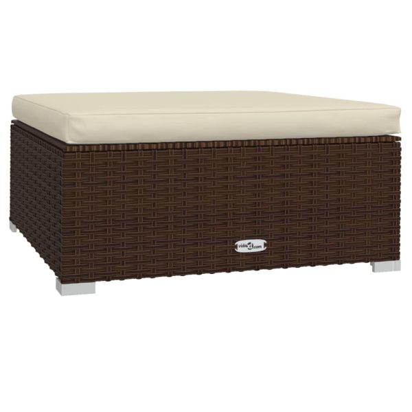 8-Delige Loungeset Met Kussens Poly Rattan - Afbeelding 7