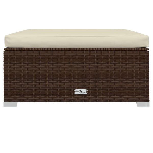 8-Delige Loungeset Met Kussens Poly Rattan - Afbeelding 8