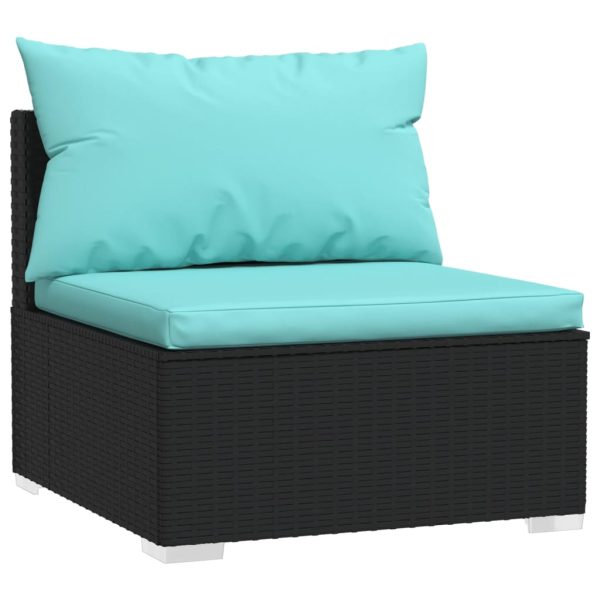 10-Delige Loungeset Met Kussens Poly Rattan - Afbeelding 3