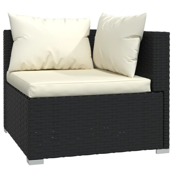 4-Delige Loungeset Met Kussens Poly Rattan - Afbeelding 5