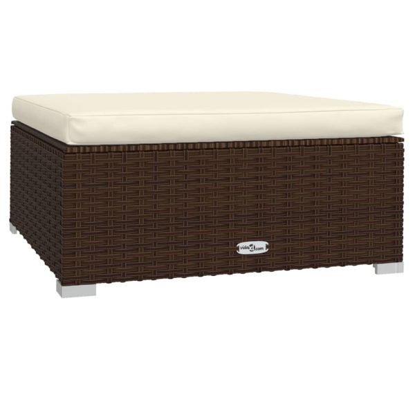 9-Delige Loungeset Met Kussens Poly Rattan - Afbeelding 7