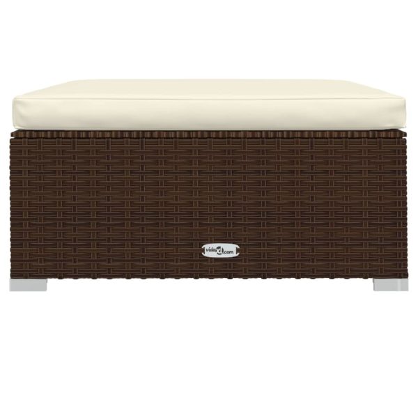 9-Delige Loungeset Met Kussens Poly Rattan - Afbeelding 8