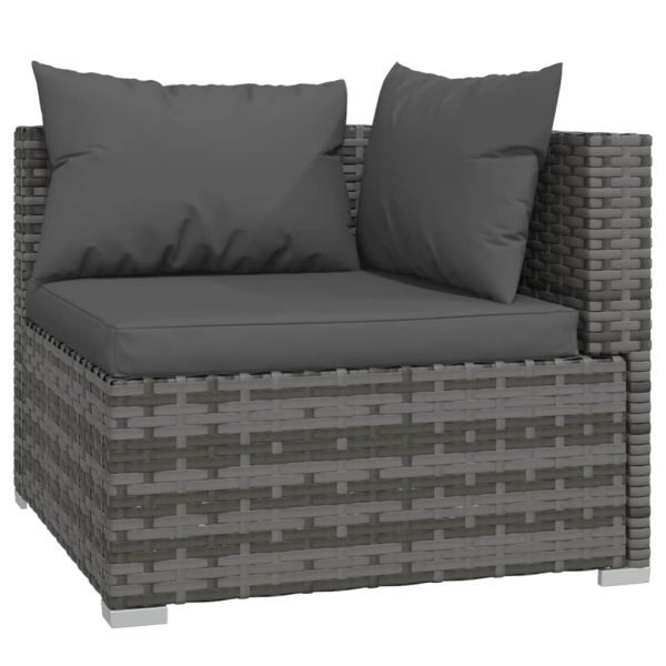 10-Delige Loungeset Met Kussens Poly Rattan - Afbeelding 3