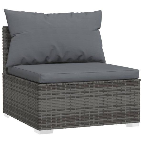 10-Delige Loungeset Met Kussens Poly Rattan - Afbeelding 5