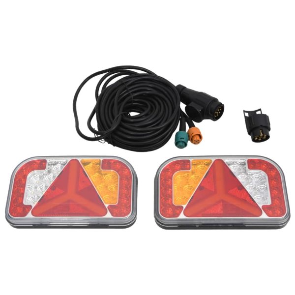 Aanhangerlampen Led-Lamp 12 V 24X5X14,5 Cm Rood - Afbeelding 2