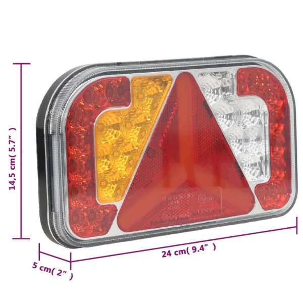 Aanhangerlampen Led-Lamp 12 V 24X5X14,5 Cm Rood - Afbeelding 10