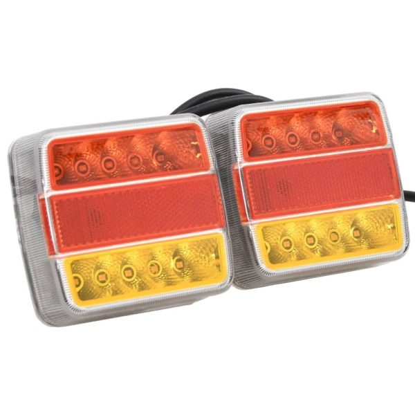 Aanhangerlampen Led-Lamp 12 V 10,5X7,5X10 Cm Rood - Afbeelding 2