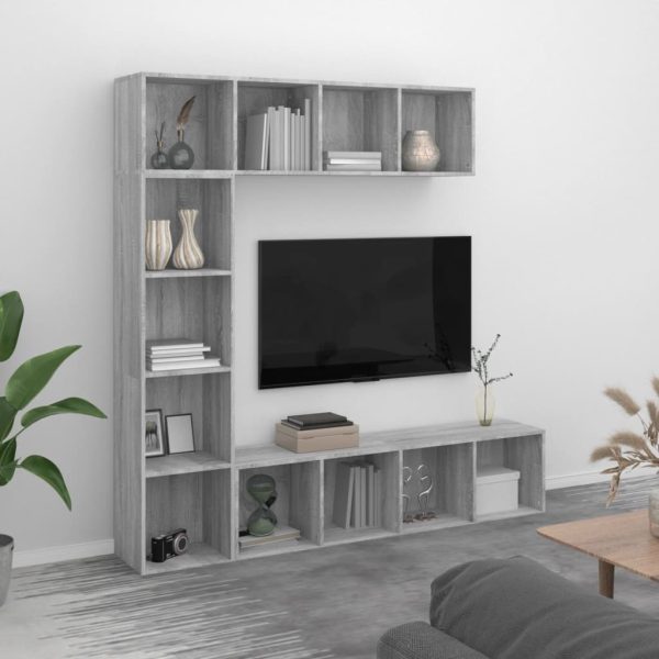 3-Delige Boekenkast-/Tv-Meubelset 180X30X180 Cm - Afbeelding 8