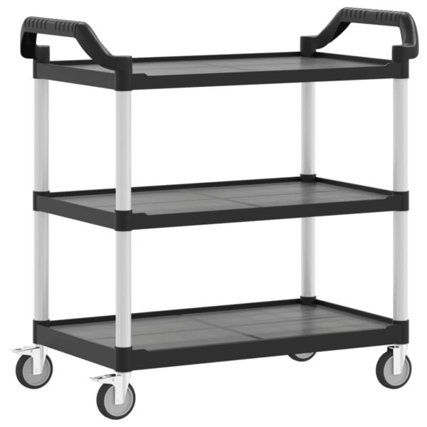 Trolley 3-Laags Aluminium - Afbeelding 2