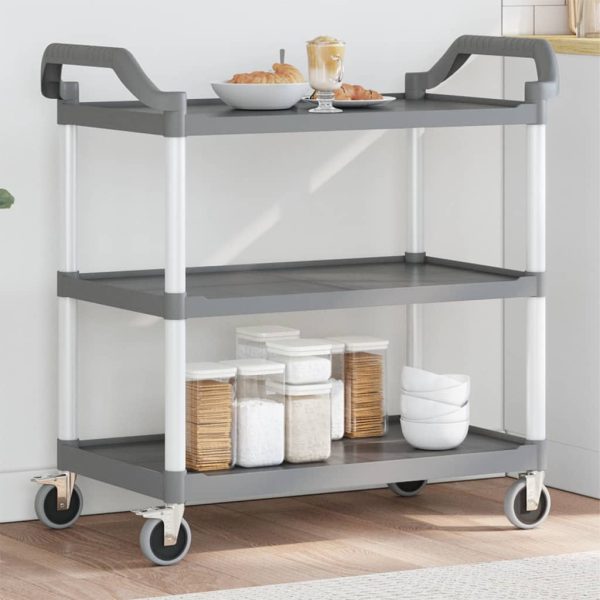 Trolley 3-Laags Aluminium - Afbeelding 10