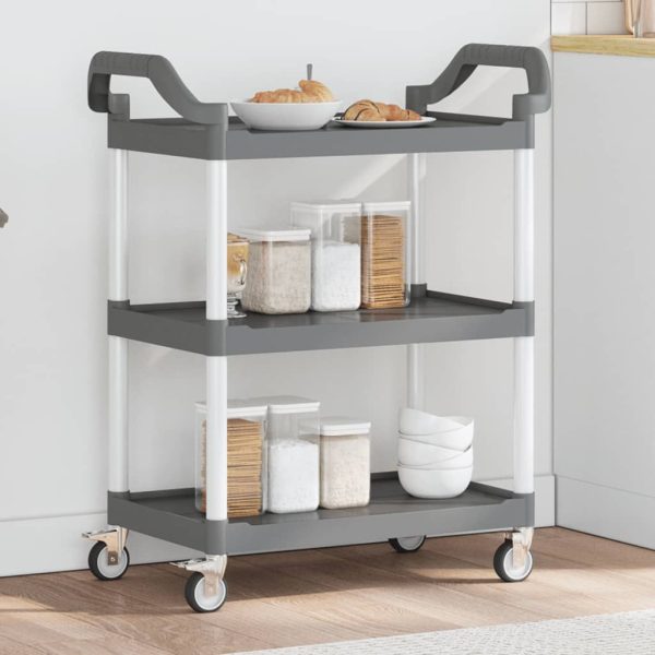 Trolley 3-Laags Aluminium - Afbeelding 13