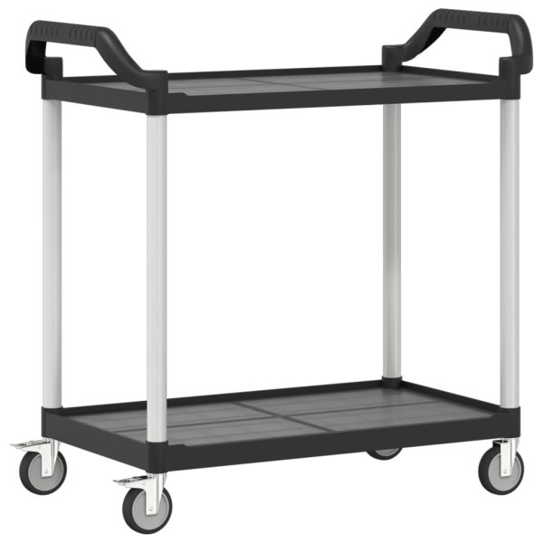 Trolley 2-Laags Aluminium - Afbeelding 2