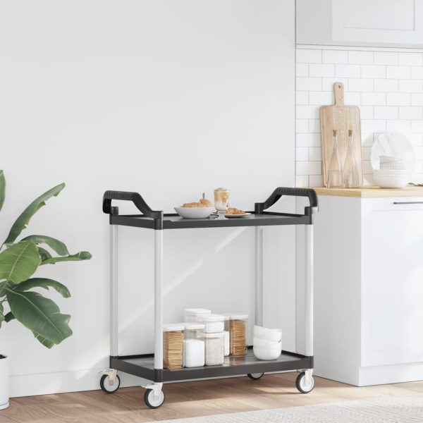 Trolley 2-Laags Aluminium - Afbeelding 3