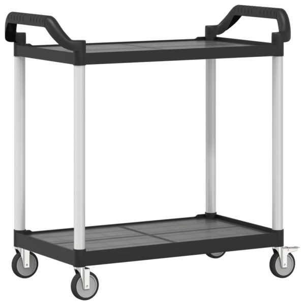 Trolley 2-Laags Aluminium - Afbeelding 6