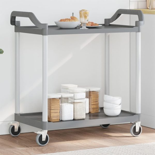 Trolley 2-Laags Aluminium - Afbeelding 11