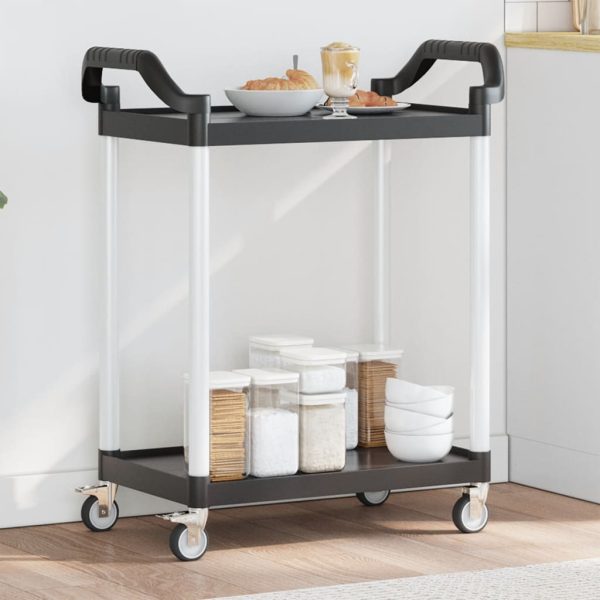 Trolley 2-Laags Aluminium - Afbeelding 10