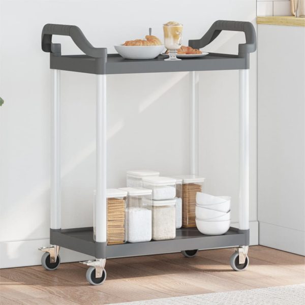 Trolley 2-Laags Aluminium - Afbeelding 12