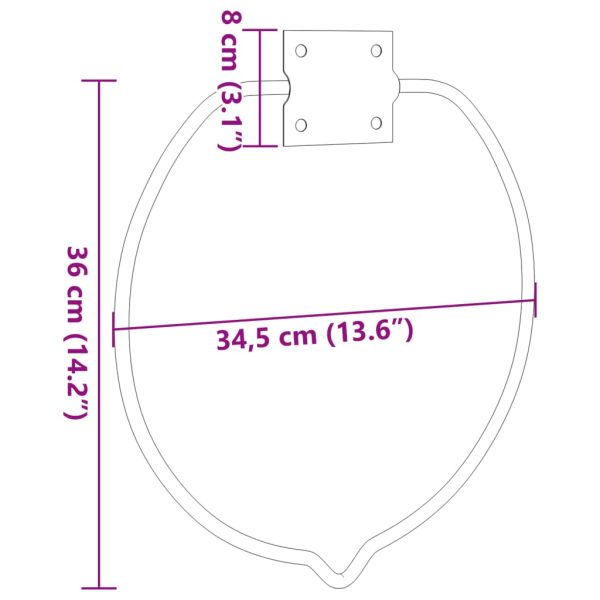 Emmerhouder Wandmontage Staal Zilverkleurig - Afbeelding 6