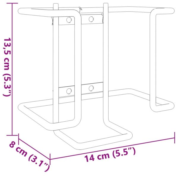 Liksteenhouder Staal Zwart - Afbeelding 7