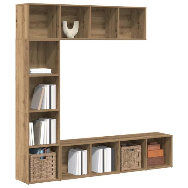 3-Delige Boekenkast-/Tv-Meubelset 180X30X180 Cm - Afbeelding 14