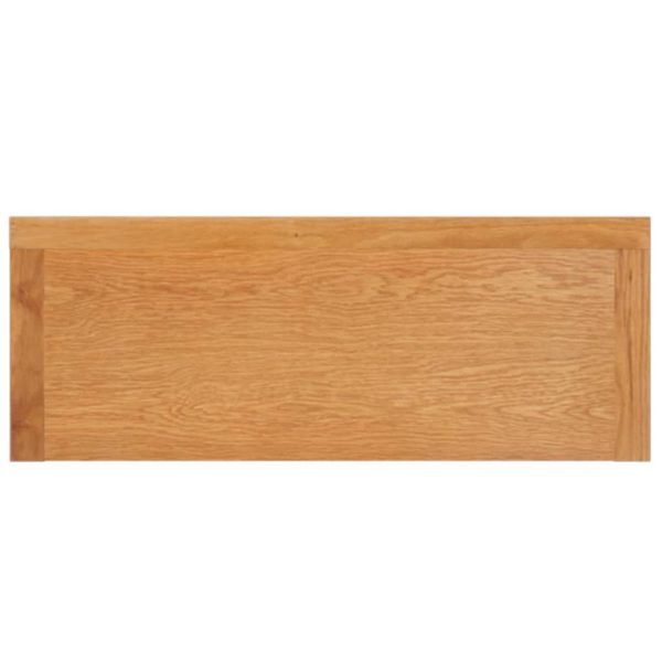 Wandtafel 110X35X75 Cm Massief Eikenhout - Afbeelding 6