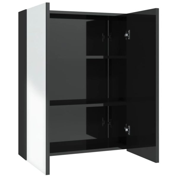 Badkamerkast Met Spiegel 60X15X75 Cm Mdf - Afbeelding 2