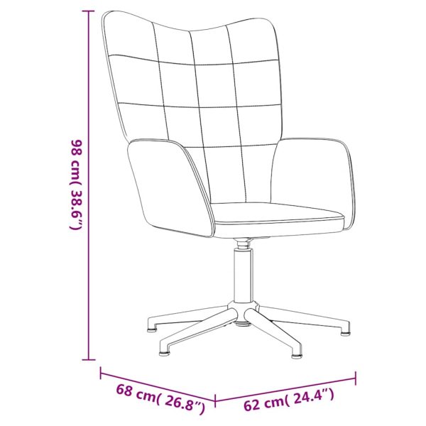 Relaxstoel Met Voetenbank Fluweel En Pvc - Afbeelding 12