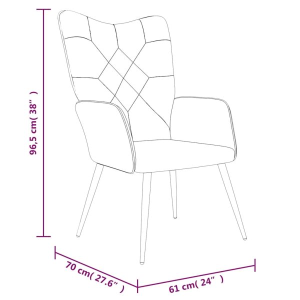 Relaxstoel Met Voetenbank Patchwork Stof - Afbeelding 9