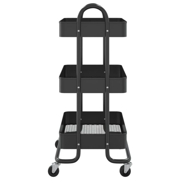 Trolley 3-Laags 43X34X79 Cm Staal - Afbeelding 4