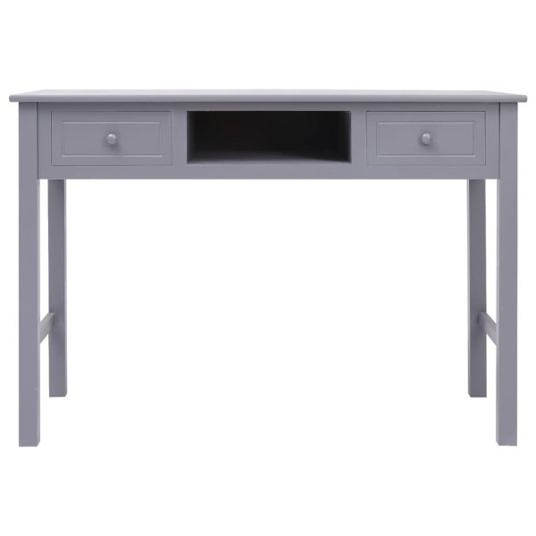 Bureau 108X45X76 Cm Massief Paulowniahout - Afbeelding 4