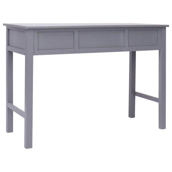 Bureau 108X45X76 Cm Massief Paulowniahout - Afbeelding 5