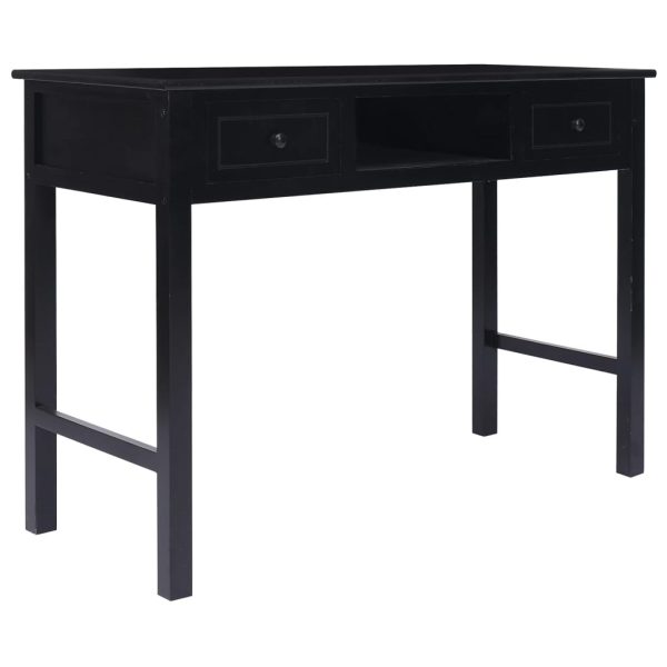 Bureau 108X45X76 Cm Massief Paulowniahout - Afbeelding 11