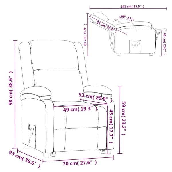 Fauteuil Verstelbaar Stof Kleurig - Afbeelding 9