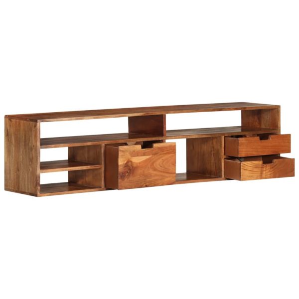 Tv-Meubel 140X30X Massief Acaciahout - Afbeelding 4