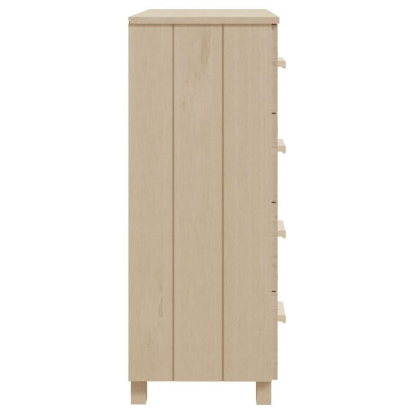 Dressoir Hamar 79X40X103,5 Cm Massief Grenenhout - Afbeelding 4