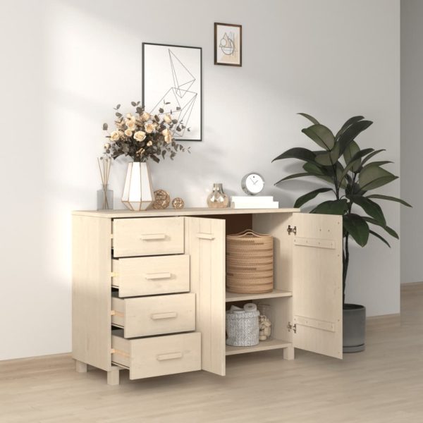 Dressoir Hamar 113X40X80 Cm Massief Grenenhout - Afbeelding 6