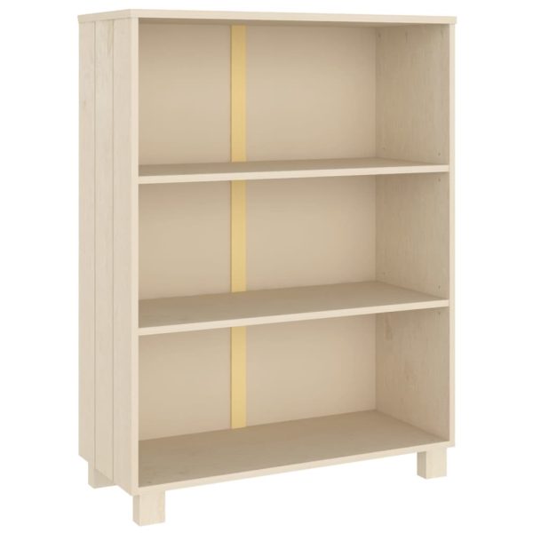 Boekenkast Hamar 85X35X112 Cm Massief Grenenhout - Afbeelding 2