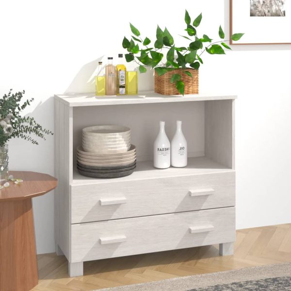 Dressoir Hamar 85X35X80 Cm Massief Grenenhout - Afbeelding 11