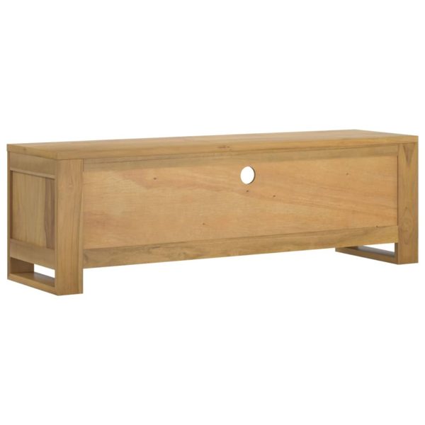 Tv-Meubel 110X30X35 Cm Massief Teakhout - Afbeelding 6