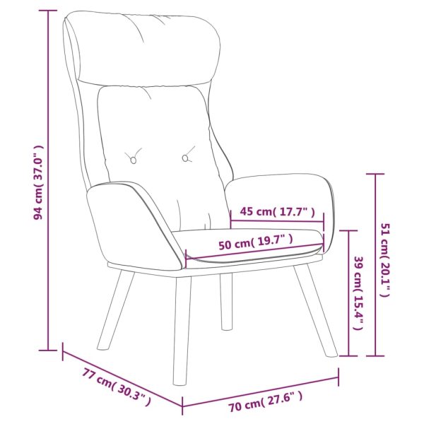 Relaxstoel Stof En Pvc - Afbeelding 9