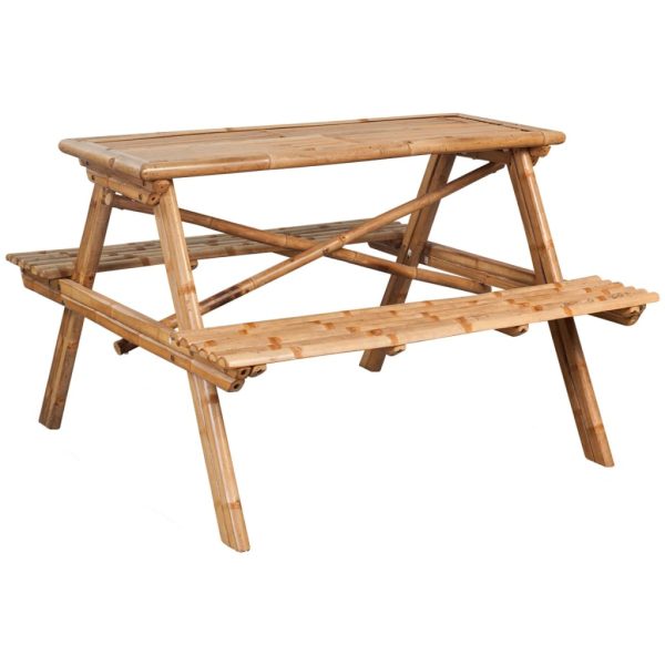 Picknicktafel 115X115X81 Cm Bamboe