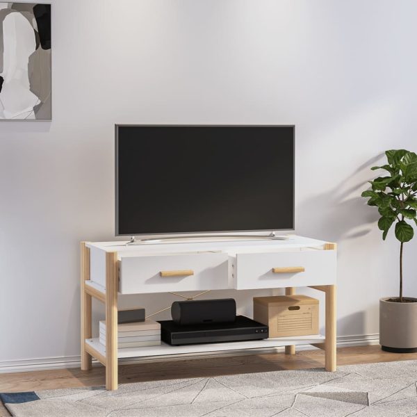 Tv-Meubel 82X38X45 Cm Bewerkt Hout - Afbeelding 3